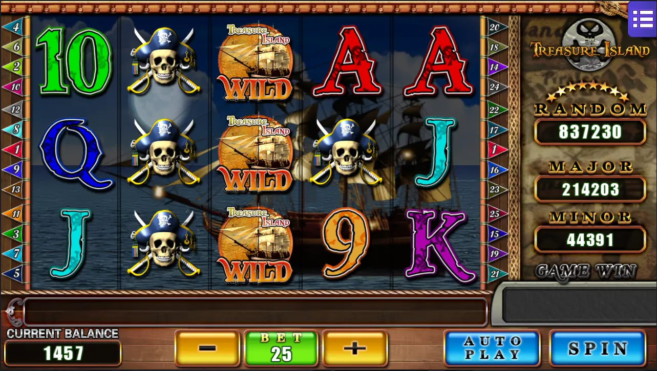 Treasure Island slot game
